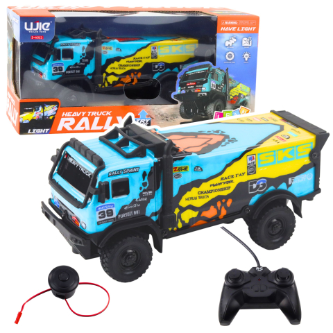 Jucarii cu telecomanda (RC) - Camion cu telecomanda RC Sunete Albastru, 3 ani+