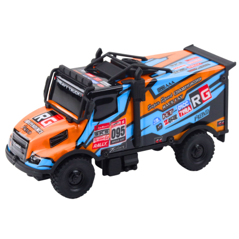 Camion cu telecomanda RC Truck cu caroserie iluminata Portocaliu, 3 ani+ [1]