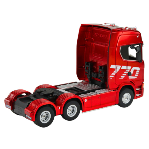 Camion cu telecomanda Scania 770S cu Platforma Huina Rosu 1:18, 8 ani+ [3]