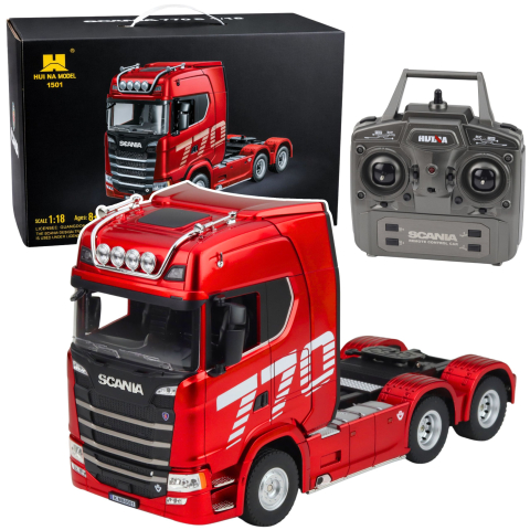 Jucarii cu telecomanda (RC) - Camion cu telecomanda Scania Huina 1501 1:18, 8 ani+
