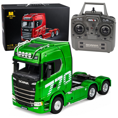 Jucarii cu telecomanda (RC) - Camion cu telecomanda Scania Truck Huina 1:18, 8 ani+