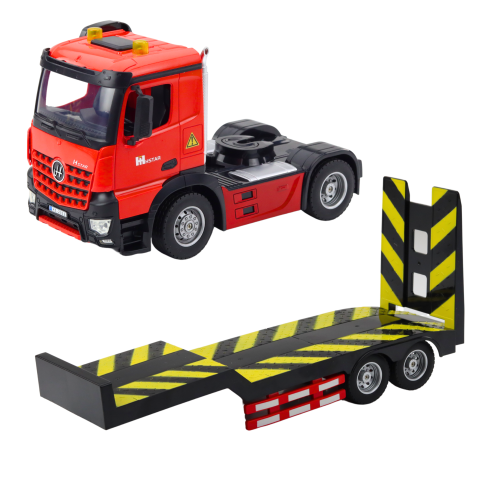 Camion cu telecomanda Transporter cu masina sport Rosu 1:16, 6 ani+ [2]