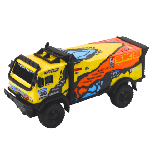 Camion cu telecomanda Truck Rally cu Sunete Galben, 3 ani+ [1]