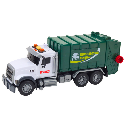 Camion de Gunoi cu Containere Lumini si Sunete Verde 1:14 [2]