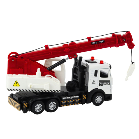 Camion cu Macara pentru Copii, Cabina Metalica, Brat Reglabil, Lumini si Sunete [3]