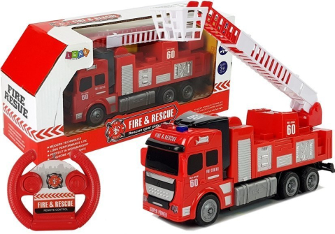 Jucarii cu telecomanda (RC) - Camion de pompieri cu telecomanda, 3 ani+