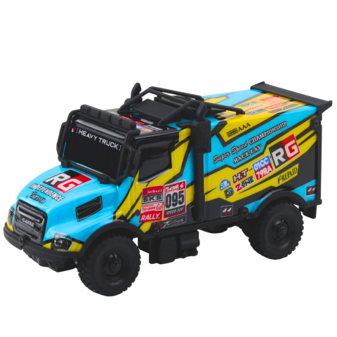 Camion R/C cu telecomanda si caroserie iluminata Turcoaz, 3 ani+ [1]