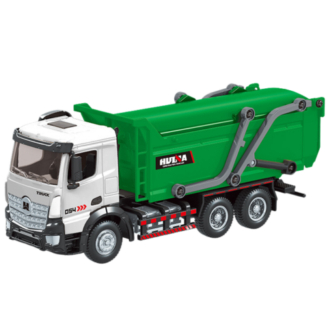 Camion de Gunoi Metalic Huina Verde 1:50 [1]