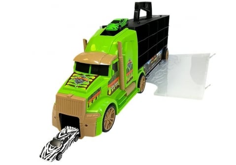 Camion transport dinozauri valiza sortator copii 3+ VERDE jucarie educativa [4]