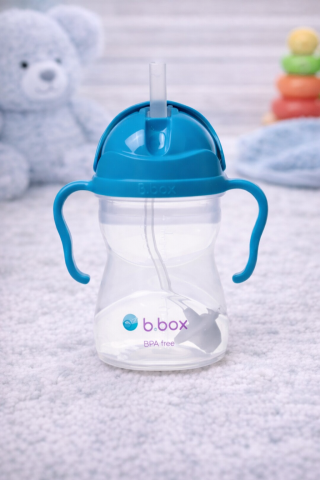 Cani, pahare si accesorii - Cana cu pai b.box 240 ml, 6 luni +