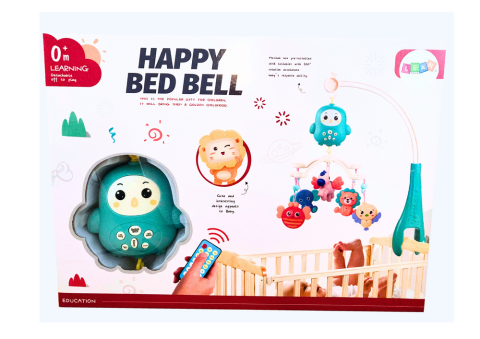Carusel muzical pentru patut cu telecomanda Blue Lullabies, 0 luni+ [3]