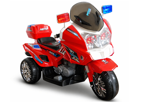 Vehicule electrice copii - Motocicletă electrică de poliție pentru copii CH815 Red, 6V, Roșu
