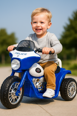 Motocicleta electrica pentru copii 6V – Chopper POLICE [5]