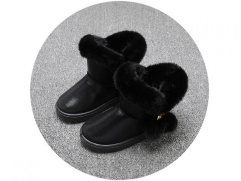 Cizme negre imblanite cu ciucurei [4]