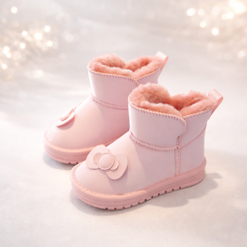 Cizme roz imblanite - Flower [1]