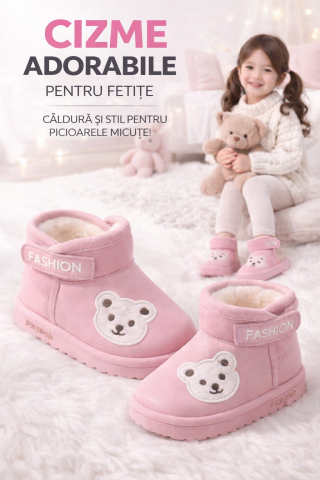 Cizme - Cizme roz - Teddy