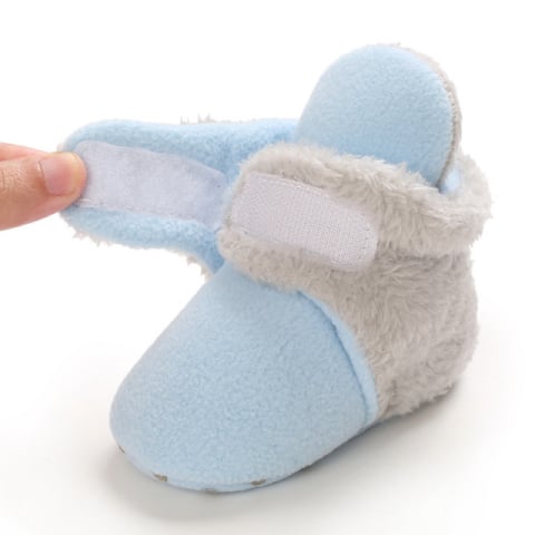 Cizmulite plusate gri cu bleu pentru baietei [5]