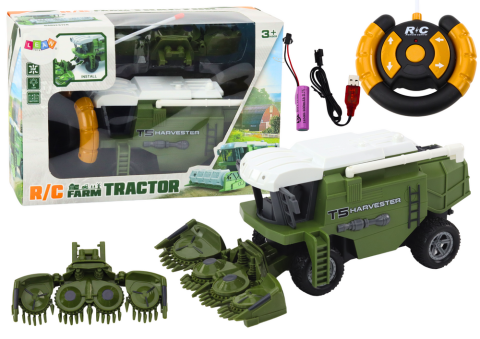 Jucarii cu telecomanda (RC) - Combina agricola cu telecomanda Harvester Green 3 ani+