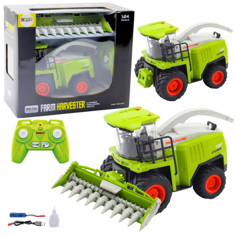 Jucarii cu telecomanda (RC) - Combina agricola cu telecomanda si header porumb 1:24 2.4G