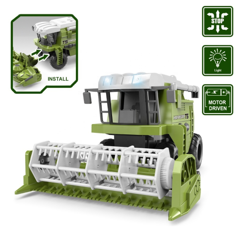 Combina agricola RC T5 Harvester cu remorca si cal, telecomanda, 60x12x24 cm, 3 ani+ [8]