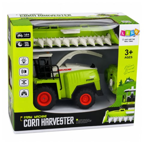 Combina de recoltat porumb cu telecomanda si lumini 1:24, 3 ani+ [5]