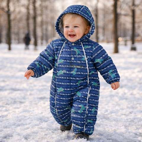 Salopete baieti - Combinezon Albastru pentru baietei - Dino