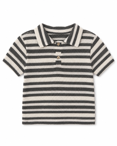 Compleu baieti 2 piese COMFORT BABY cu tricou cu guler si bermude crem - 3-4-5-6 ani [3]