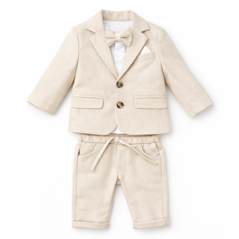 Costum baieti Concept crem elegant [2]