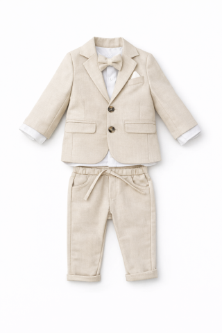 Costum baieti Concept crem elegant [3]