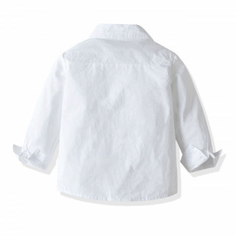 Costum elegant bleumarine cu vestuta si papion [7]