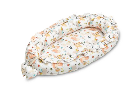 Camera Bebelusului - Cosulet bebelus Velvet din bumbac 80x45 cm Sensillo