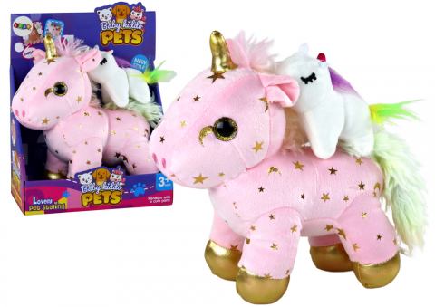 Jucarii Copii - set-unicorn-roz-plus-melodie-leagan-mini-jucarie-Bebelul