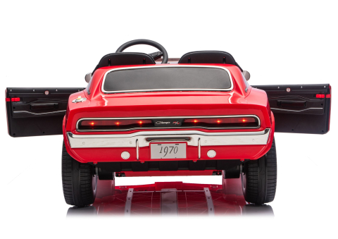 Mașinuță electrică Dodge Charger R/T DLS-K12 24V, Roșu [6]