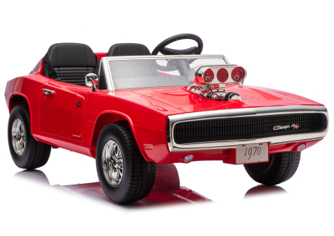 Vehicule electrice copii - Mașinuță electrică Dodge Charger R/T DLS-K12 24V, Roșu