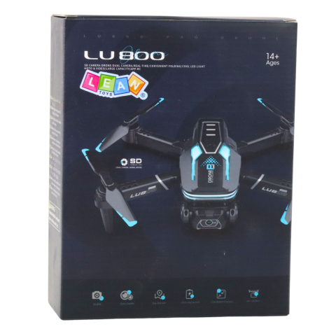 Drona cu camera LU800 cu lumini LED, portocalie, 14 ani+ [3]