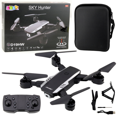 Jucarii cu telecomanda (RC) - Drona cu camera Sky Hunter D19HW FPV Wi-Fi Pliabila, 14 ani+