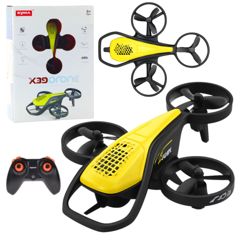Jucarii cu telecomanda (RC) - Drona cu camera Syma X36 Mini Acrobatica Galben, 8 ani+