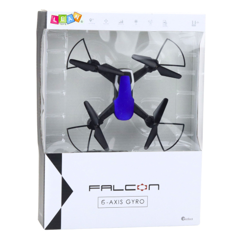 Drona cu telecomanda Falcon Giroscop 6 Axe LED Albastru [3]