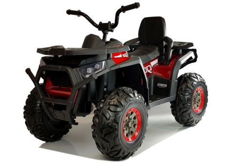 ATV Electric Quad XMX607 Roșu Lucios, 4 Motoare, Roți EVA și Scaun Piele [3]