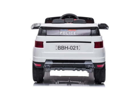 Mașină electrică de poliție pentru copii BBH-021, Alb [3]