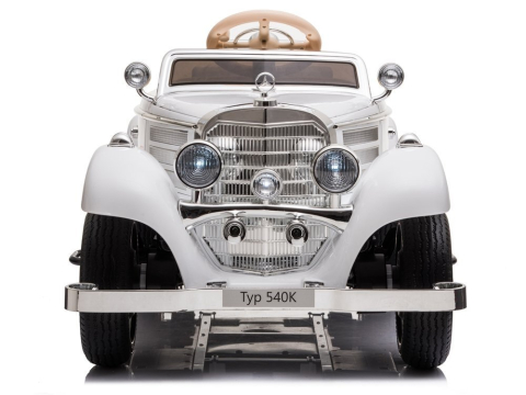 Mașinuță Electrică Mercedes 540K Alb Retro [3]