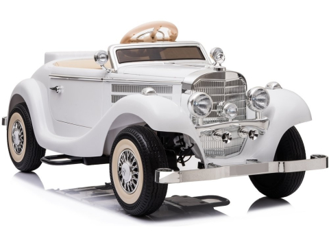Vehicule electrice copii - Mașinuță Electrică Mercedes 540K Alb Retro