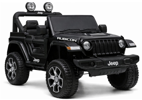 Vehicule electrice copii - Jeep Wrangler Rubicon 4x4 Electric pentru Copii, Negru