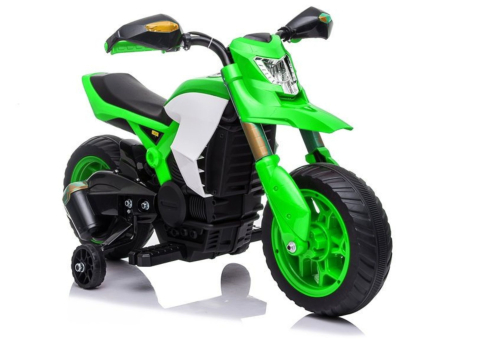 Vehicule electrice copii - Motocicletă electrică TR1909 Green, Verde/Alb