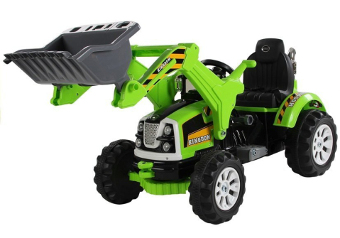 Tractor Electric cu Cupă Excavator, Verde, 2x45W, 145 cm lungime [1]