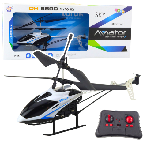 Jucarii cu telecomanda (RC) - Elicopter cu telecomanda Aviator DH-859D LED 360 grade, 14 ani+