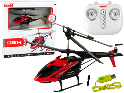 Jucarii cu telecomanda (RC) - Elicopter cu telecomanda SYMA S5H 2.4G Rosu, 8 ani+