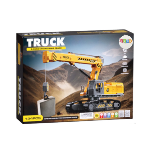 Excavator cu telecomanda DIY de asamblat 133 piese, 8 ani+ [3]