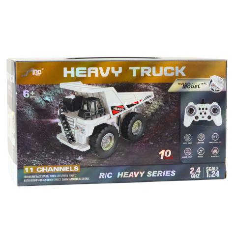 Excavator cu telecomanda Heavy Truck White 1:24, 3 ani+ [3]