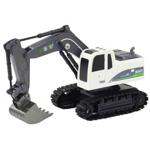Excavator cu telecomanda Heavy Truck White 1:24, 3 ani+ [1]